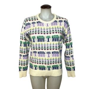 Country Core Intarsia Knit Crew Sweater 🤍